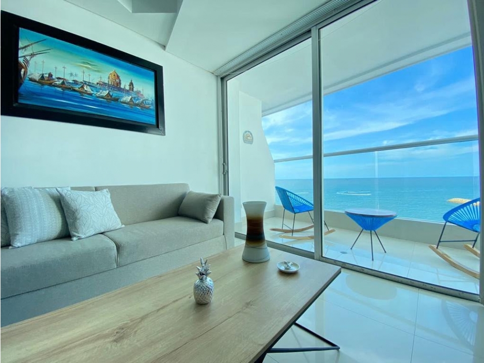 HERMOSO APARTAMENTO EN VENTA BOCAGRANDE PRIMERA LINEA DEL MAR — foto 4