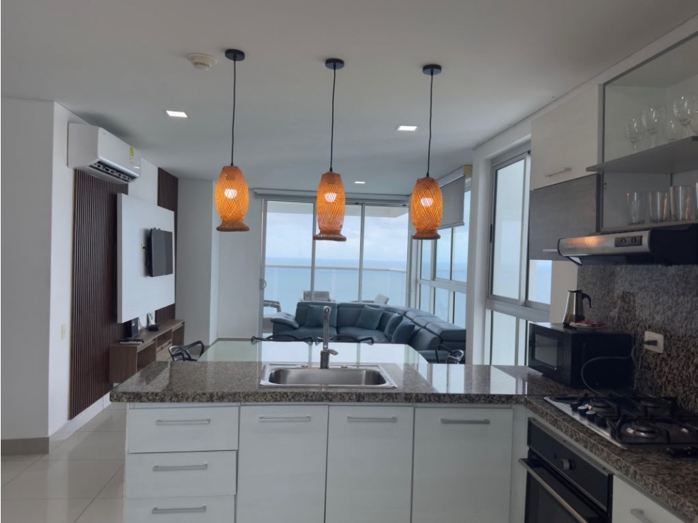 EXCLUSIVO APARTAMENTO EN VENTA BOCAGRANDE PRIMERA LINEA DEL MAR — foto 2