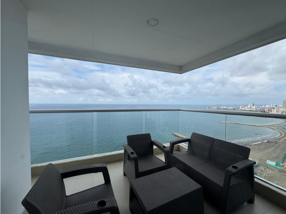 EXCLUSIVO APARTAMENTO EN VENTA BOCAGRANDE PRIMERA LINEA DEL MAR — foto 5