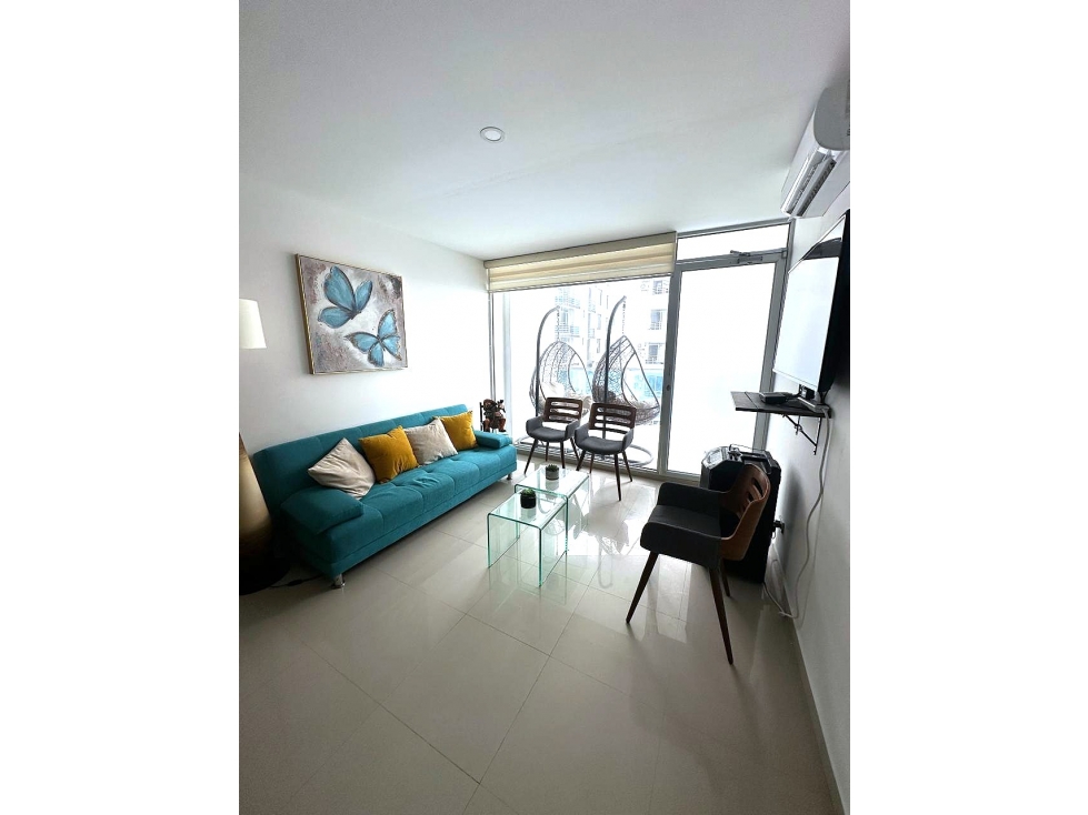 99mil Venta Depto. amoblado Tonsupa, vista panorámica, playa a 50m - 2