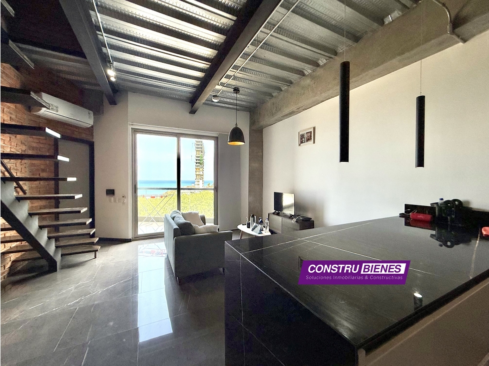 Loft amoblado vista al mar en Barbasquillo, Edif. Diamante, Manta — foto 4