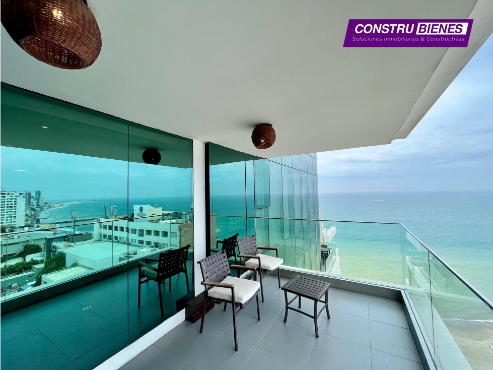 Departamento vista al mar amoblado en Poseidon, Barbasquillo Manta