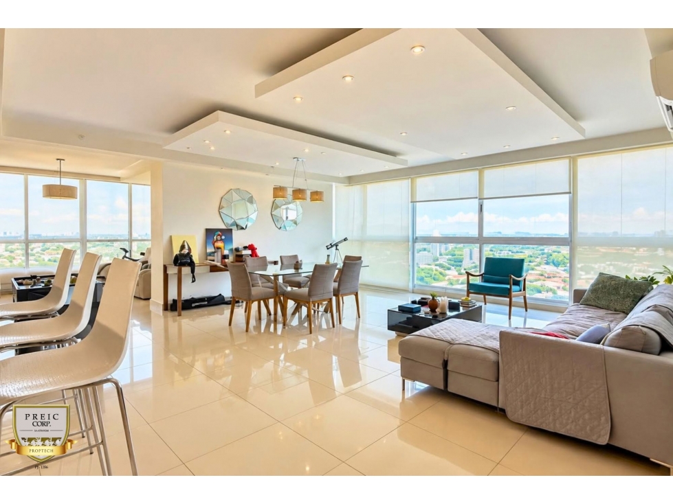 En Alquiler Apartamento amoblado en Costa del Este - PH Top Tower