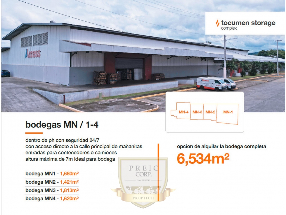 Se Alquila Bodega en complejo cerrado en Tocumen L.T