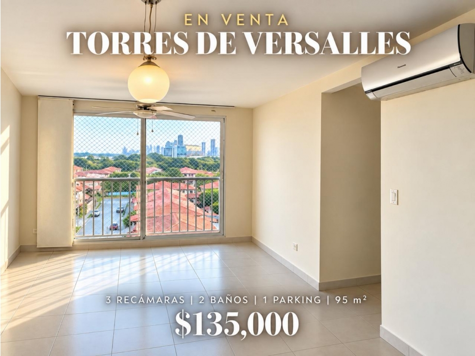 VENTA DE APARTAMENTO EN PH TORRES DE VERSALLES, 135.000 NEGOCIABLE — foto 2