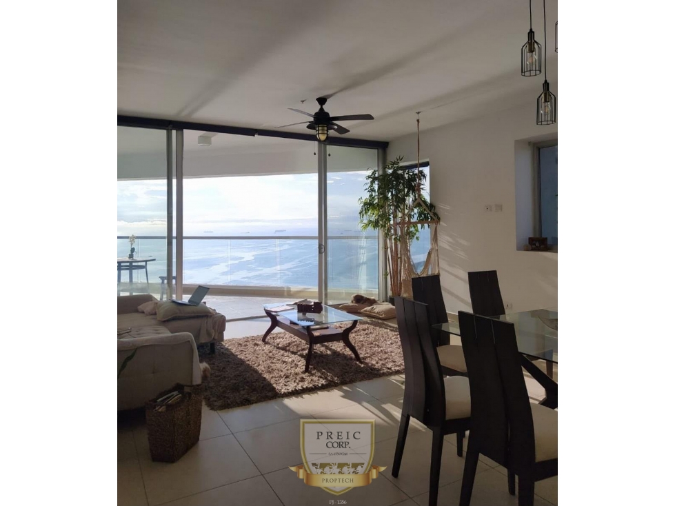 Alquilo apartamento amoblado en Av Balboa Rivage L.T