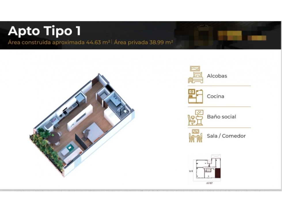 VENDO APTO 1 ALCOBA SANTA ANA, BOGOTÁ — foto 5