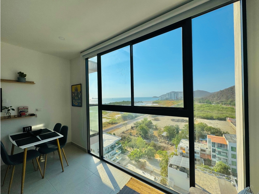 Apartamento con vista lateral al mar en Pozos Colorados Santa Marta — foto 2