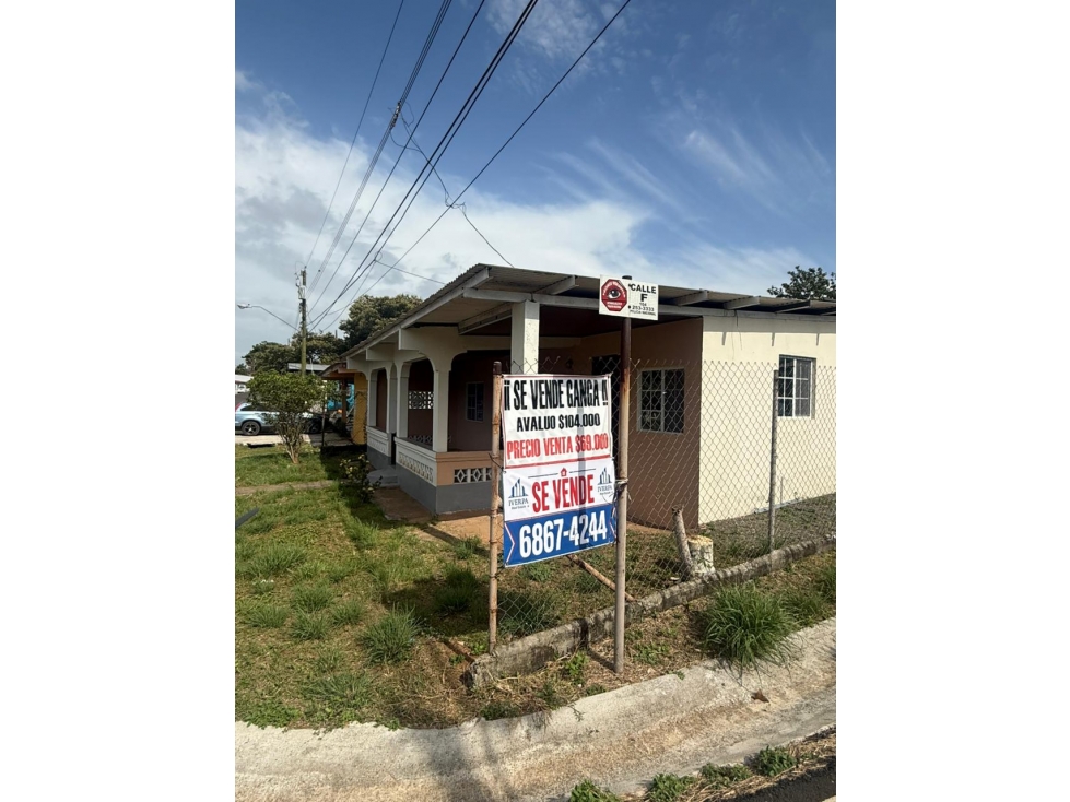 VENTA CASA LA CHORRERA