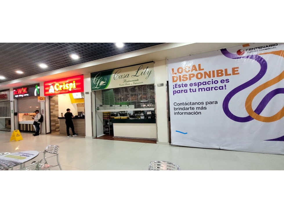 Alquilo local de comidas en Centro comercial Centenario