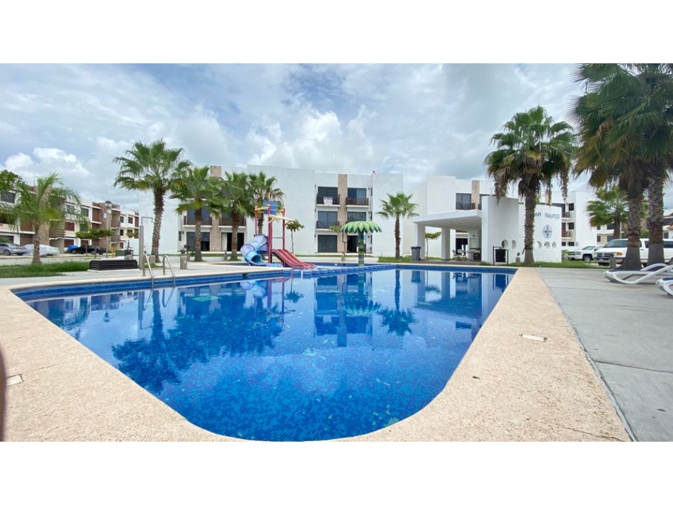 DEPARTAMENTO RENTA MAZATLÁN COTO PRIVADO, ALBERCA - 2