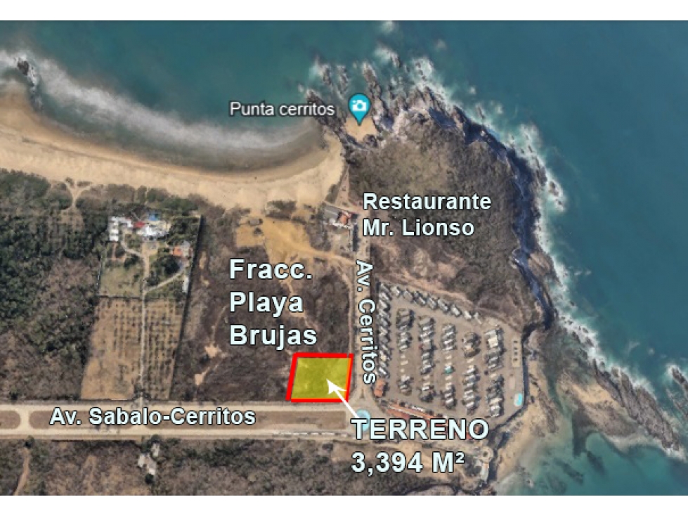 Terreno en Venta en esquina en la Av. Sábalo-Cerritos