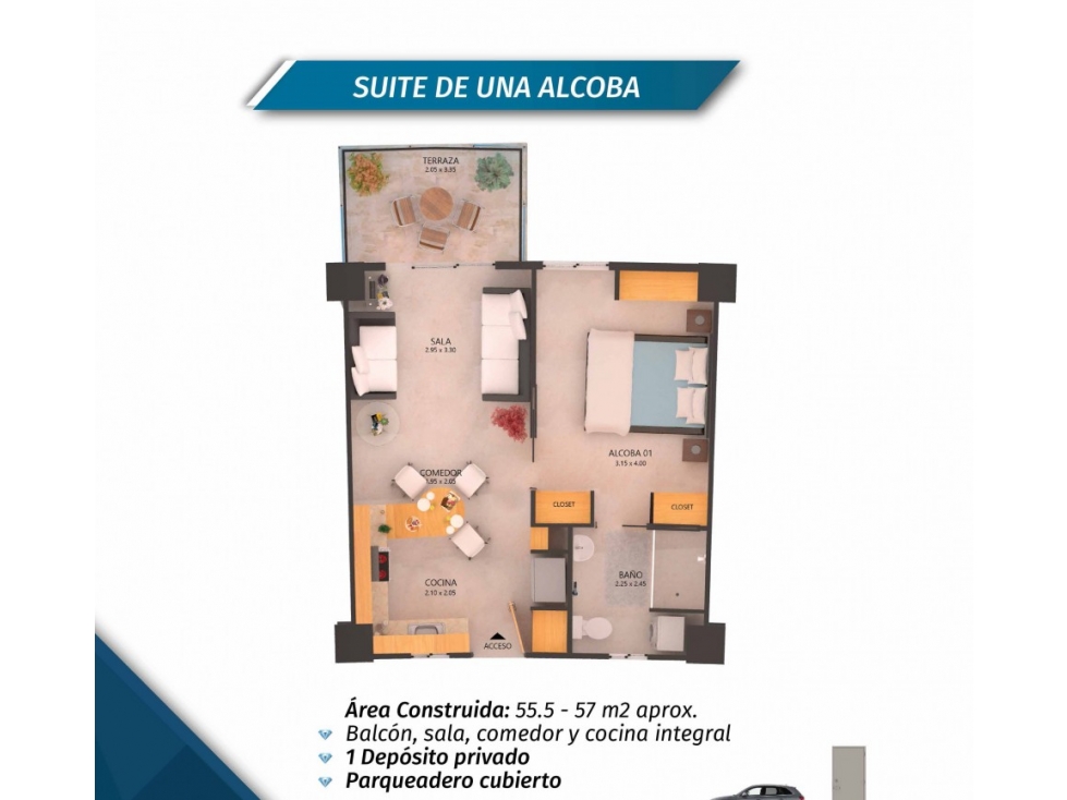 VENTA DE APARTAMENTOS - CONDOMINIO SENIORS HOUSE - 3