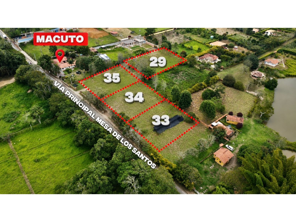 Lote sobre la vía principal, fácil acceso. LOTE 33 - 3