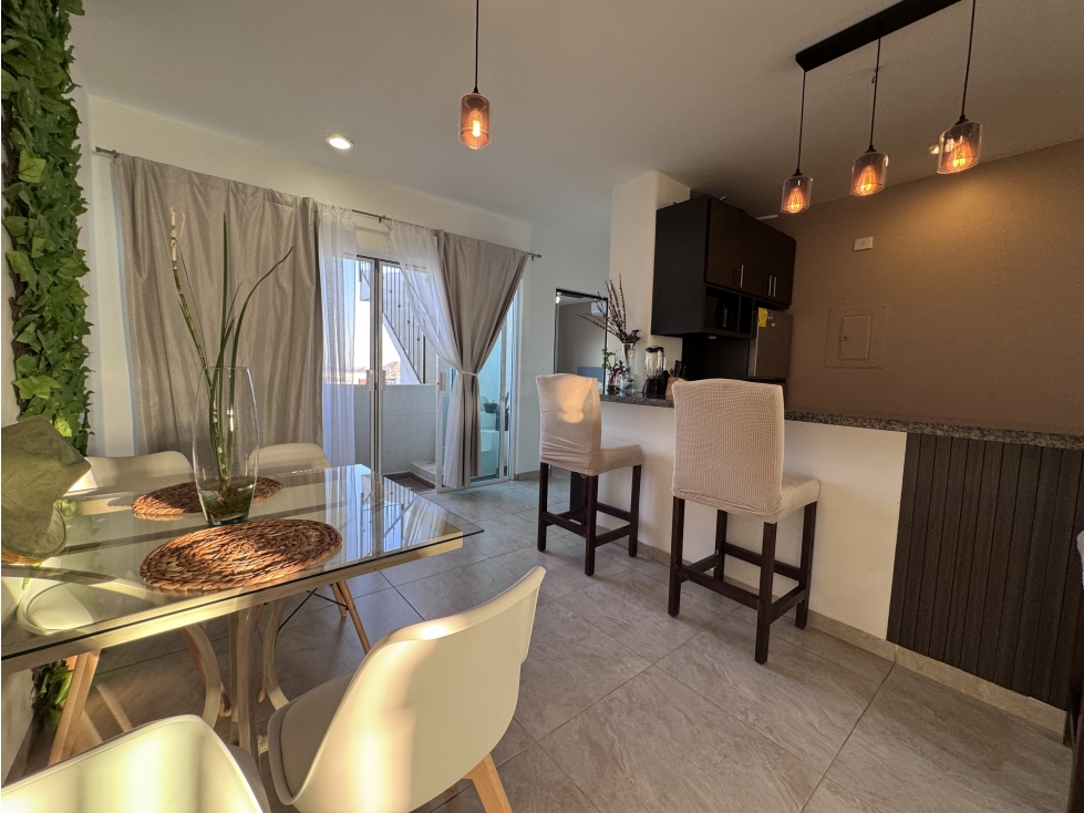 Departamento amueblado 2 rec en Renta Terranova Residencial