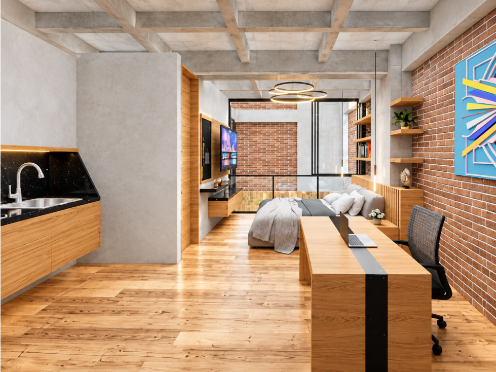 CESIÓN DE DERECHOS: SUITE EN VENTA AMOBLADA EN EL POBLADO MEDELLIN — foto 4