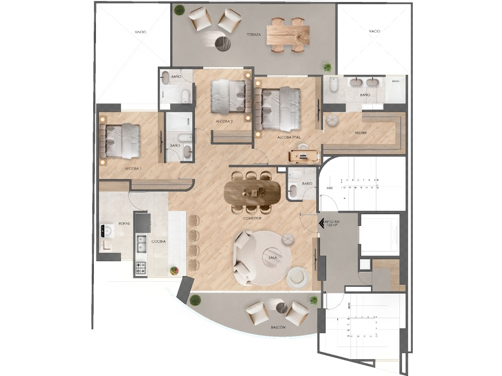EXCLUSIVO PROYECTO EN VENTA EN LAURELES — foto 6