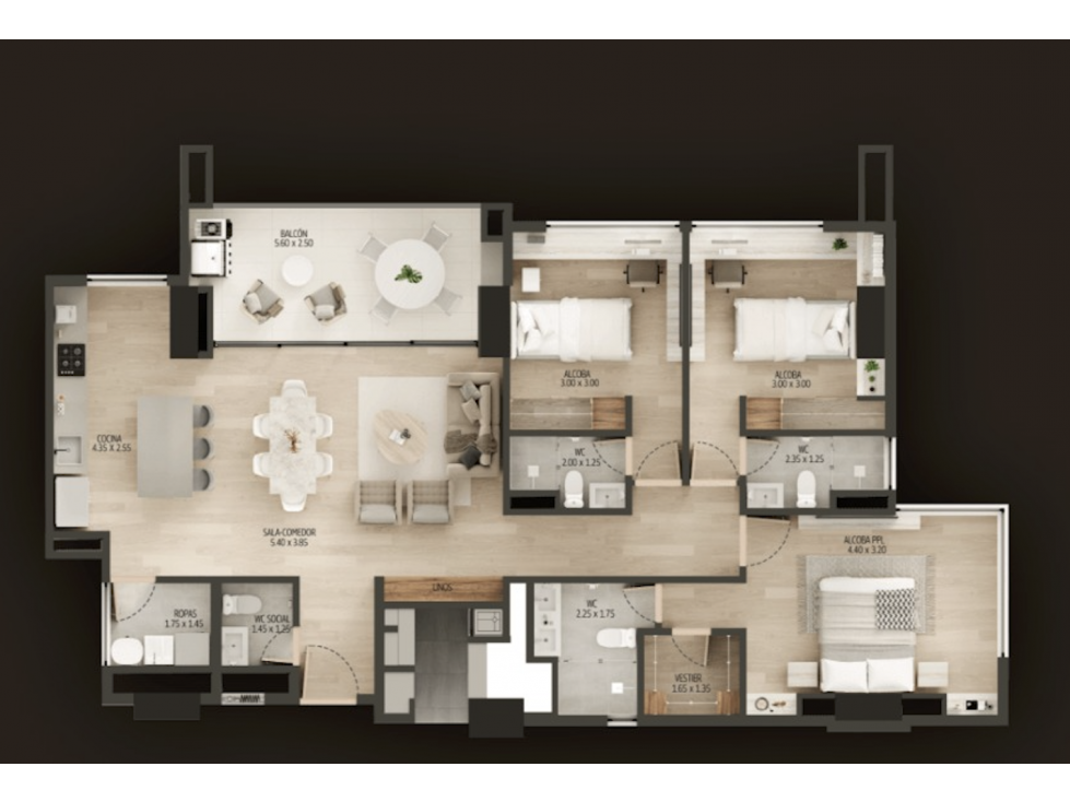 APARTAMENTO EN VENTA EN EL POBLADO SECTOR LOS BALSOS — foto 3