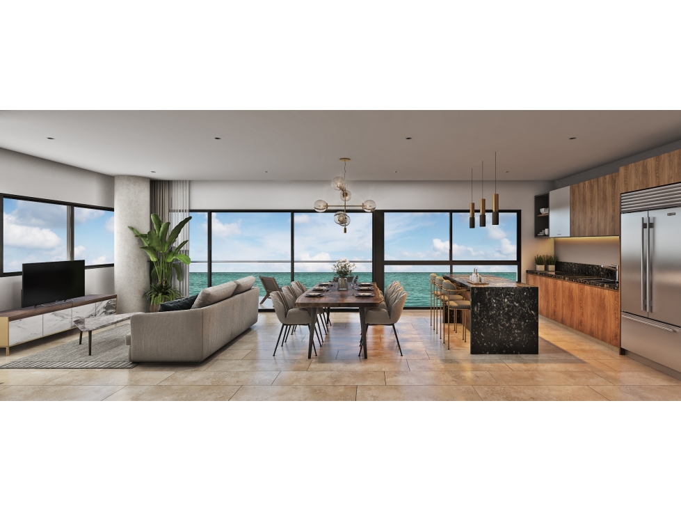 Venta de departamentos exclusivos Frente al Mar de Yucatán. - 2