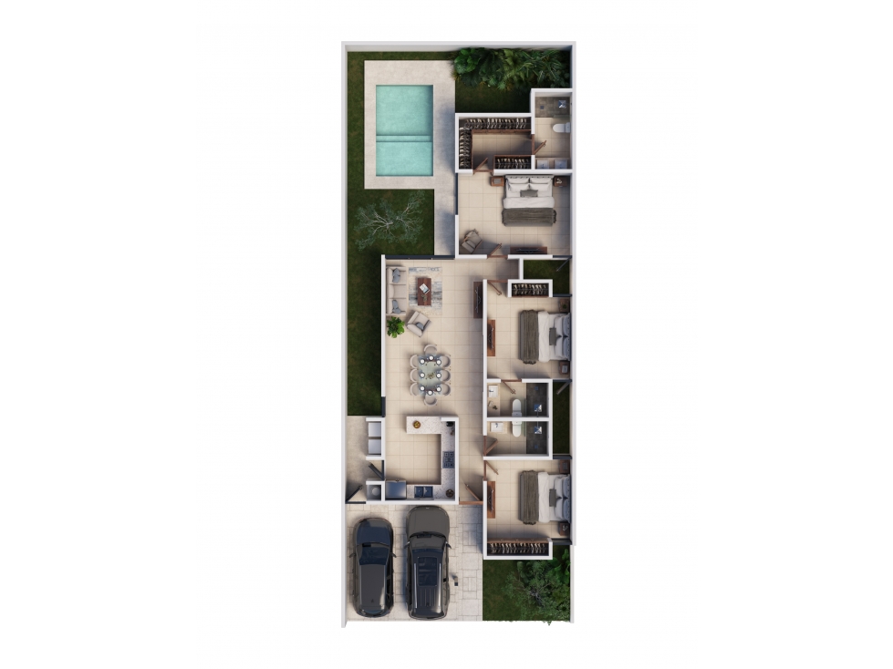 Venta de Casas de una planta de 3 recamaras con Piscina en Yucatán — foto 3