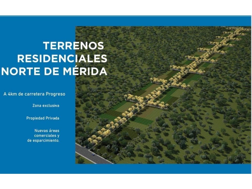 Lotes Residencial en Komchén, Las Nubes carretera Progreso Mérida