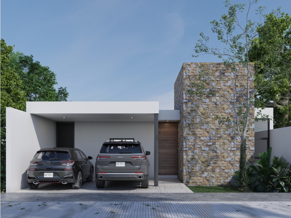 Venta de Casas de una planta de 3 recamaras con Piscina en Yucatán