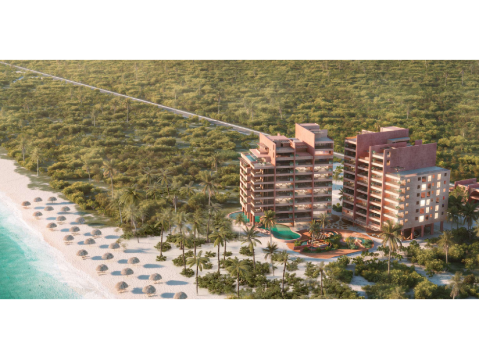 DEPARTAMENTOS EN VENTA FRENTE A LA PLAYA YUCATAN MEXICO - 1