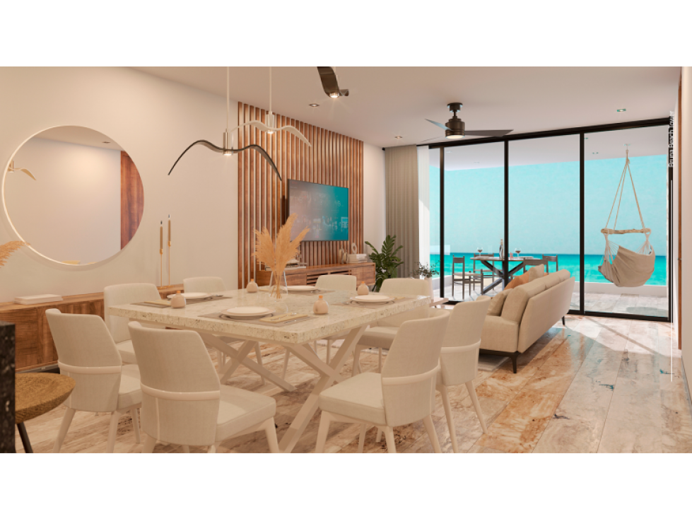 Departamentos en Venta a la Orilla de la Playa en Chelem Yucatán - 3