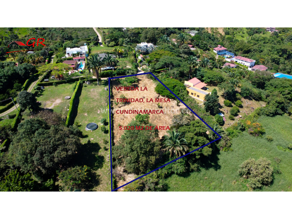 Venta Lote La Mesa Cundinamarca