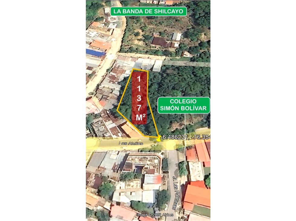 Tarapoto - Terreno en Venta - 1,137 m2 - Dist. La Banda de Shilcayo - 1