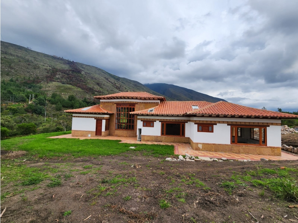 VENDO CASA CAMPESTRE NUEVA UN NIVEL - NIDO VERDE - VILLA DE LEYVA - 2