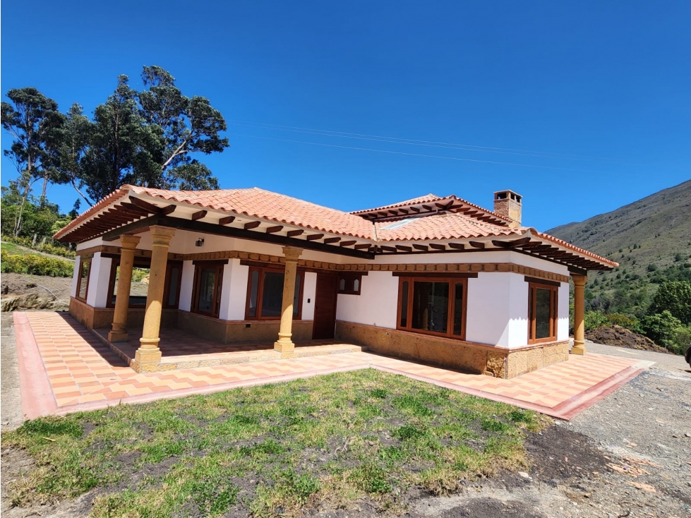 VENDO CASA CAMPESTRE NUEVA UN NIVEL - NIDO VERDE - VILLA DE LEYVA - 1
