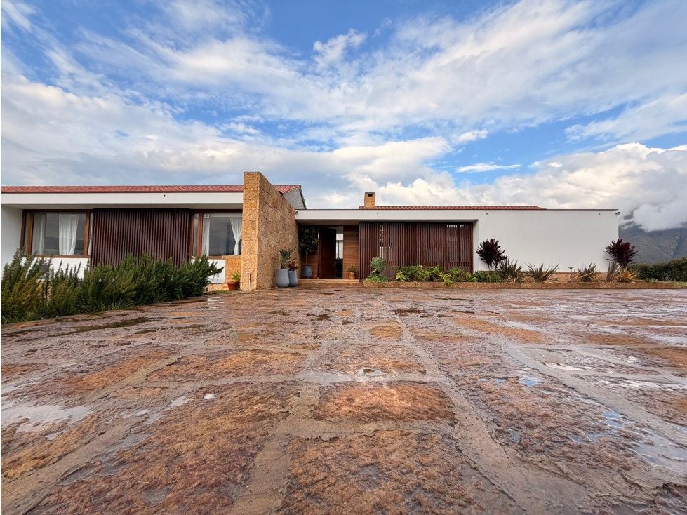 VENDO CASA CAMPESTRE UN NIVEL CONJUNTO - VILLA DE LEYVA - SOPOTA — foto 2