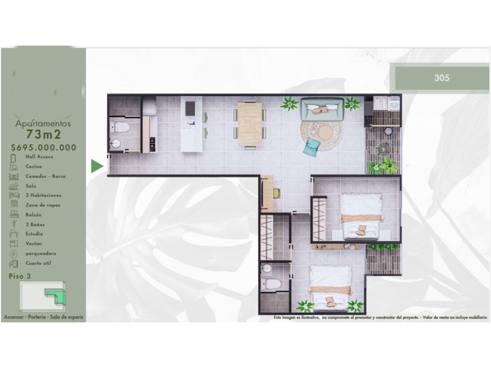 Venta Apartamento para estrenar Medellín Laureles — foto 2