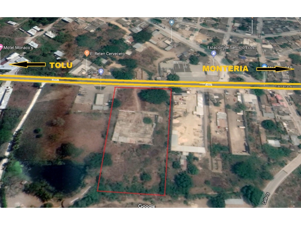 SE VENDE LOTE INDUSTRIAL Y COMERCIAL, SINCELEJO, SUCRE, VIA TOLÚ - 2