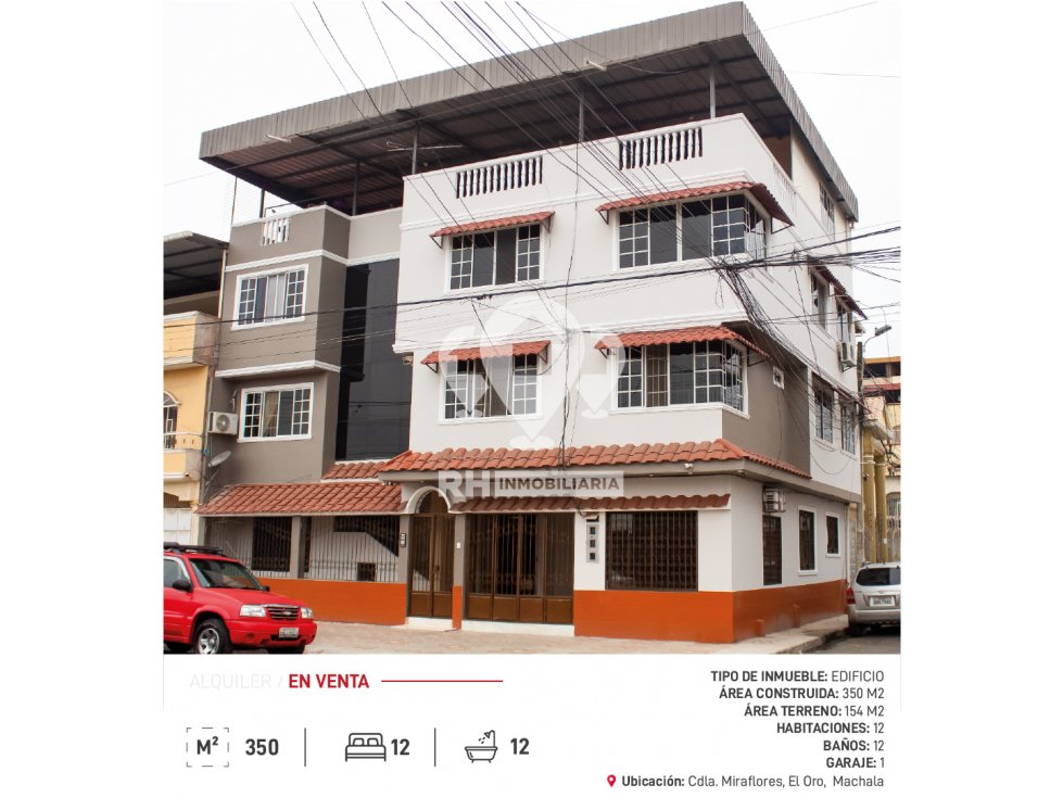 EDIFICIO EN VENTA EN LA CDLA. MIRAFLORES MACHALA #DMAM