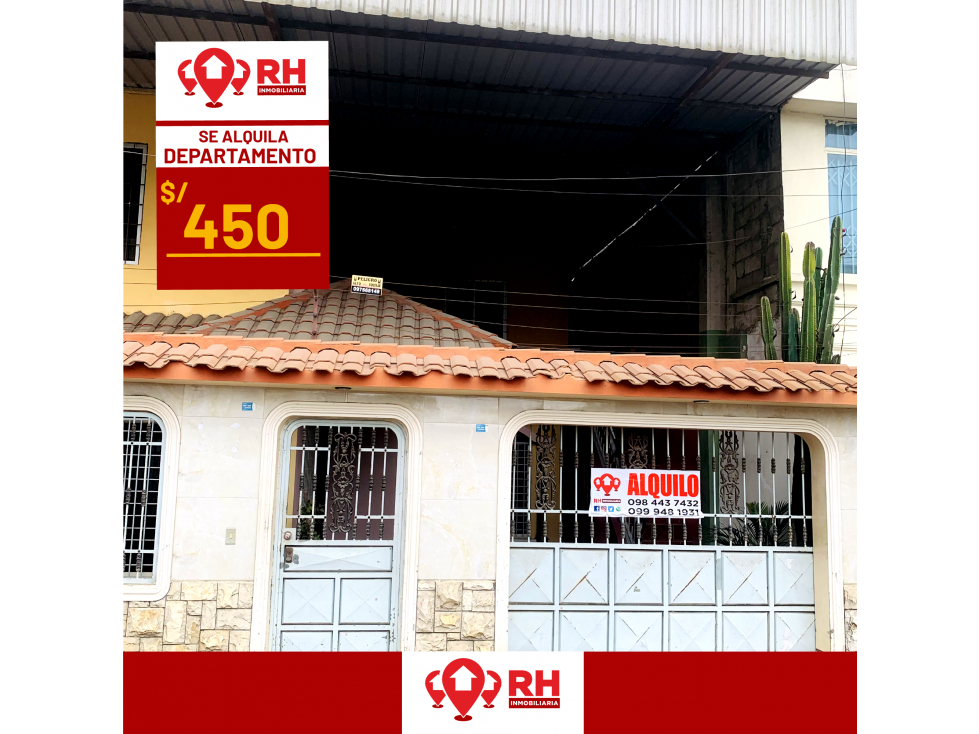 DEPARTAMENTO EN ALQUILER POR EL PARQUE ECOLOGICO, MACHALA