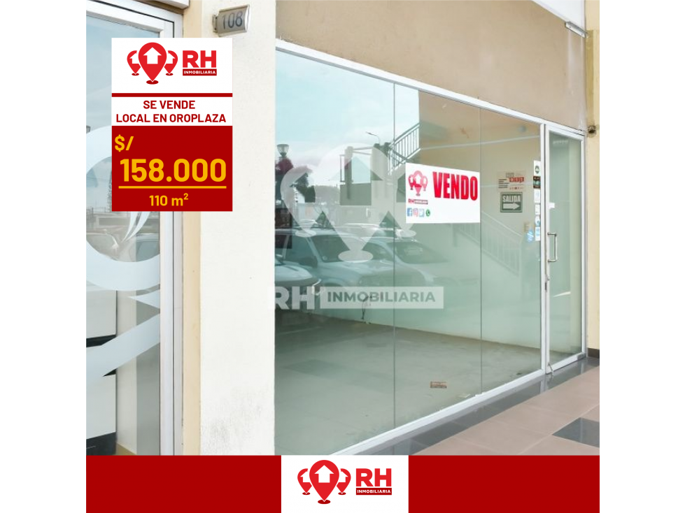 LOCAL COMERCIAL CON MEZANINE EN VENTA EN OROPLAZA, MACHALA #LSMI1 - 1