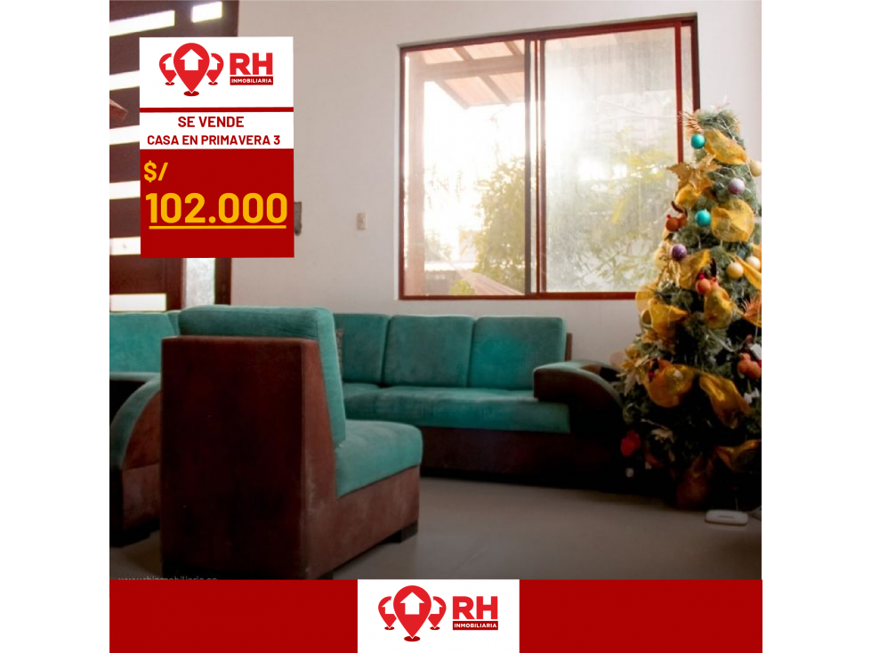 CASA EN VENTA DE 4 HABITACIONES EN LA PRIMAVERA TRES, MACHALA #CDHZ - 1