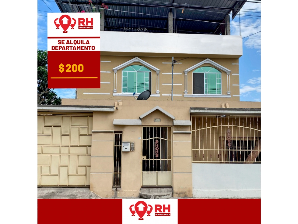 DEPARTAMENTO EN ARRIENDO CERCA DE LA CDLA LA CAROLINA, MACHALA
