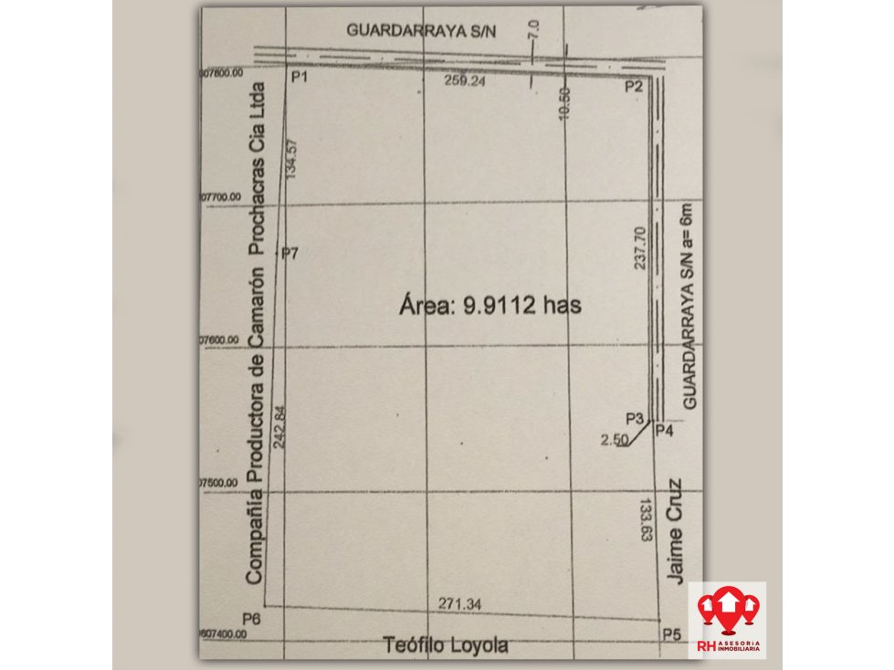 TERRENO EN VENTAS DE 99.112 m2 CHACRAS, ARENILLA #703 - 3