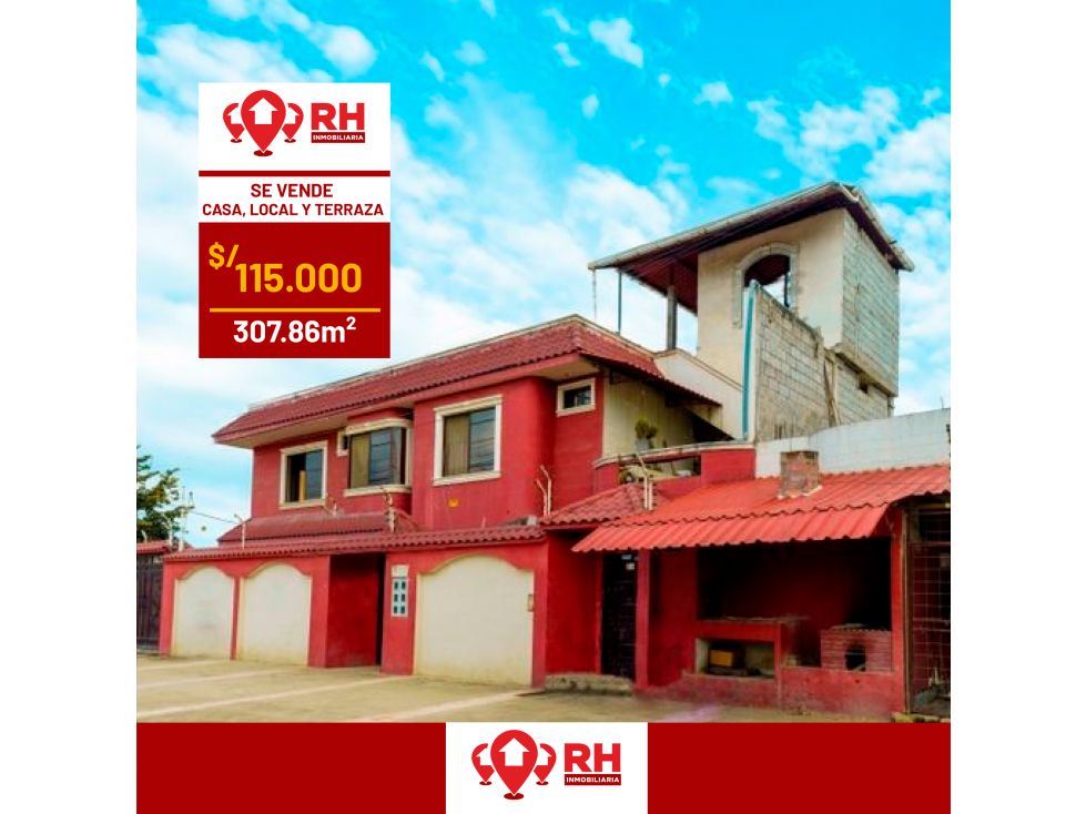 CASA CON DEPARTAMENTOS, LOCAL Y TERRAZA EN VENTA EN PASAJE