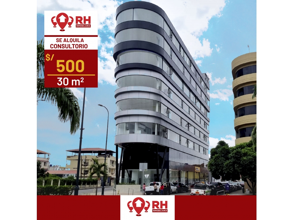 CONSULTORIO EN ALQUILER EN EDIFICIO PLATINIUM #32 , MACHALA