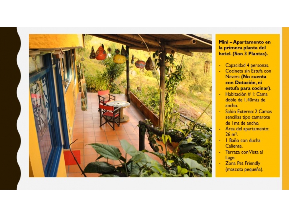 Alquilo aparta estudio amoblado capacidad 4 personas en Guatape - 1