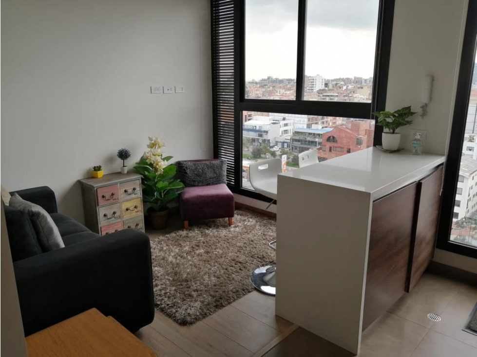 SE VENDE O ARRIENDA HERMOSO APARTAESTUDIO AMOBLADO EN SANTA PAULA. A