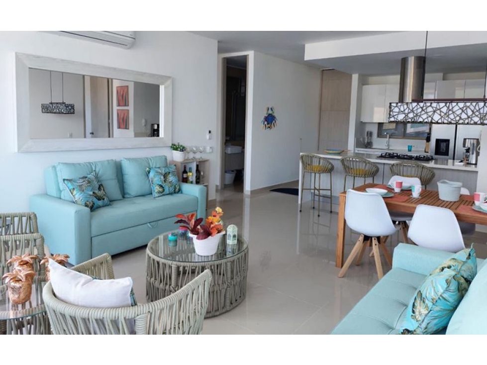 SE VENDE HERMOSO APTO EN SANTA MARTA AMOBLADO.P — foto 2