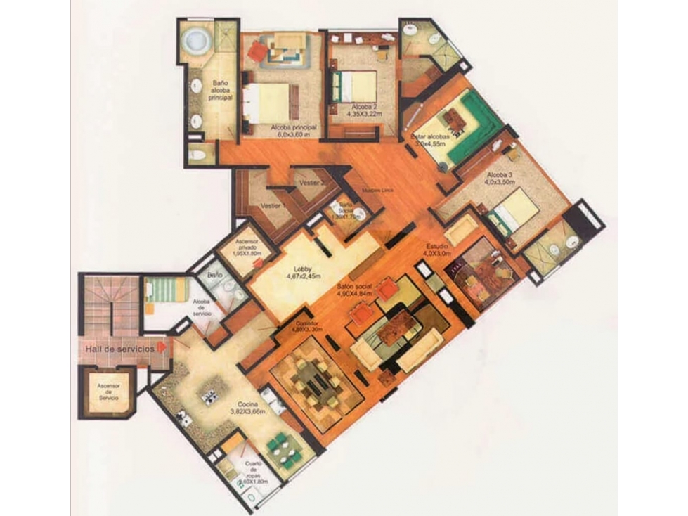 SE VENDE HERMOSO APARTAMENTO EN SANTA BARBARA.CLUB HOUSE.A — foto 6