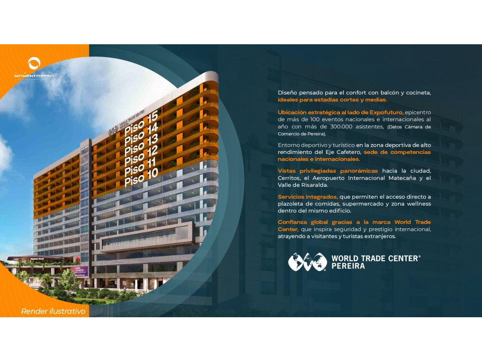VENTA APARTASUITES COMPLEJO EMPRESARIAL WORLD TRADE CENTER PEREIRA — foto 2
