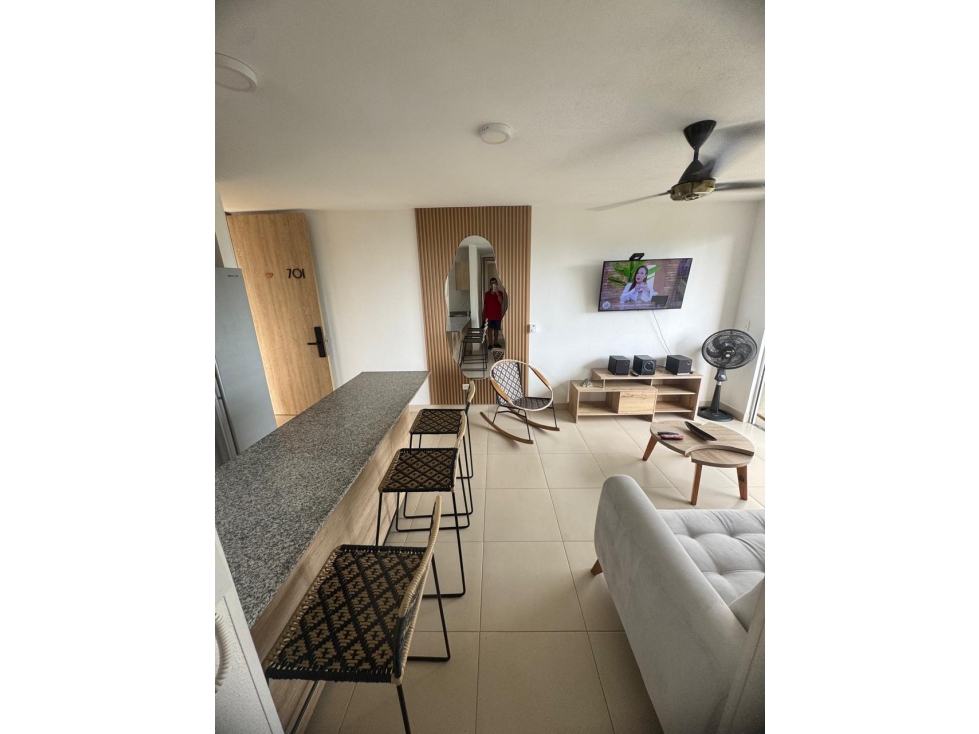 VENTA APARTAMENTO AMOBLADO POZOS COLORADOS .SANTA MARTA