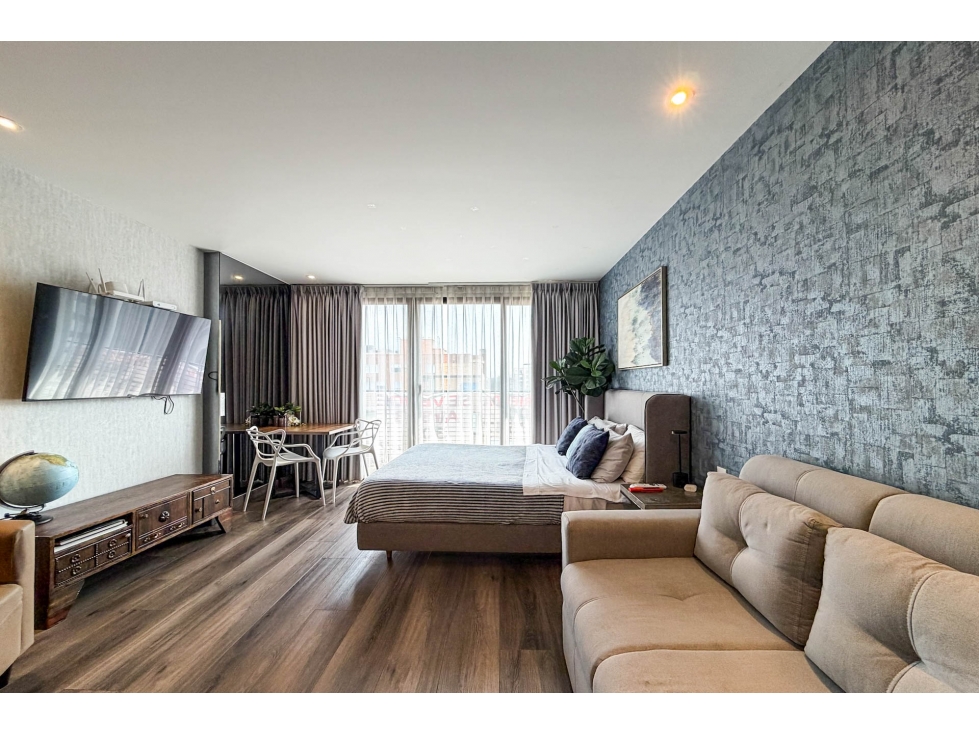 Apartaestudio moderno en venta o arriendo amoblado en Chicó — foto 2